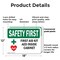 Signmission First Aid Kit AED Inside Cabinet With Symbol, 18 in W x Rectangle, Plastic OS-2PACK-SF-P-1218-L-10622 - alternate 7